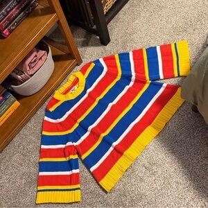 A-Frame Shaped Striped Sweater